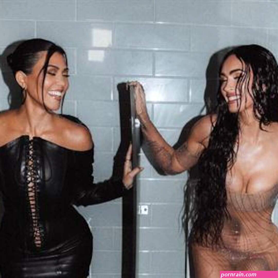 Kourtney Kardashian Megan Fox Pose Topless for NSFW SKIMS Shoot