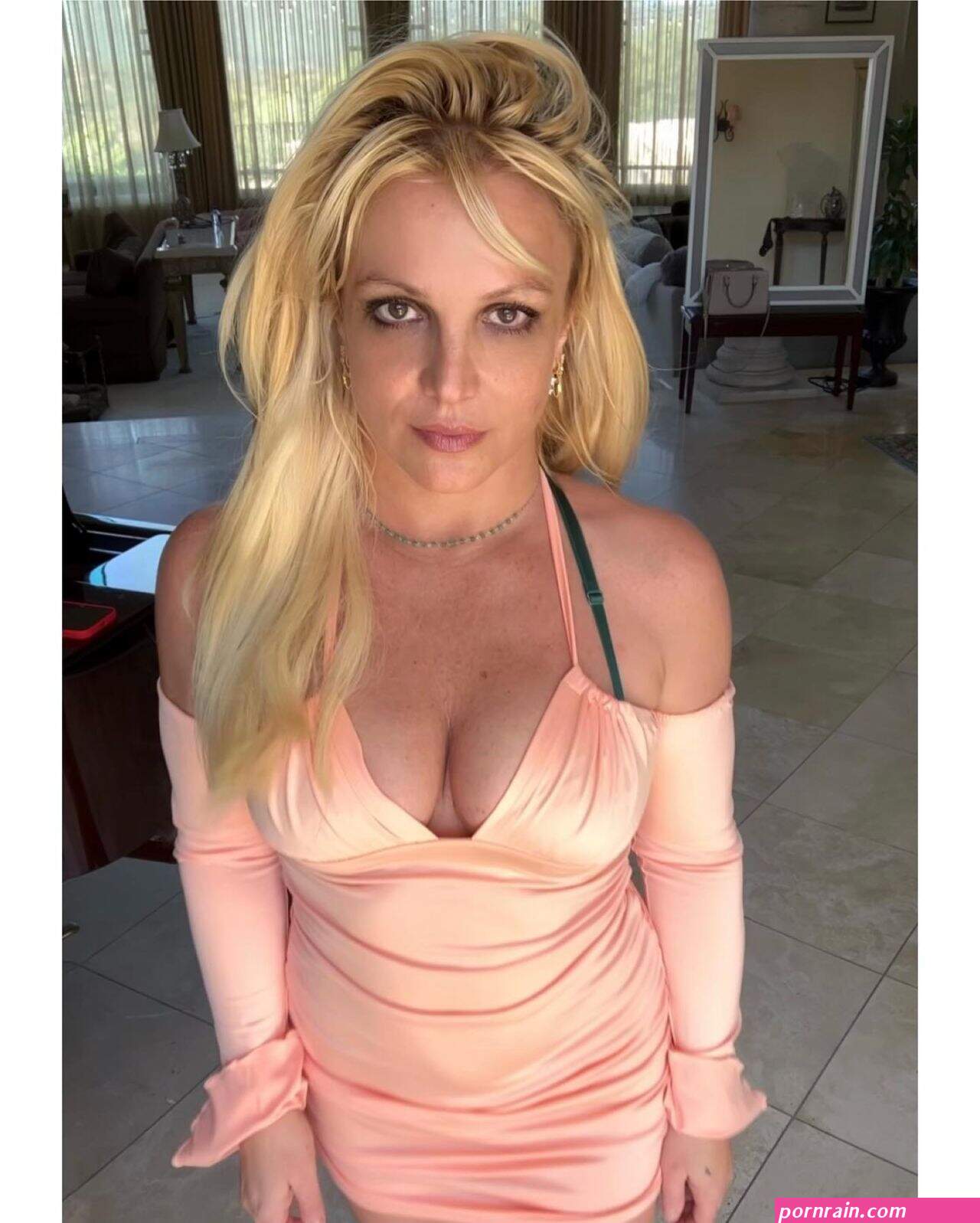 Hot and Horny Britney Spears Showing Off Big Tits and Cleavage on Social Media