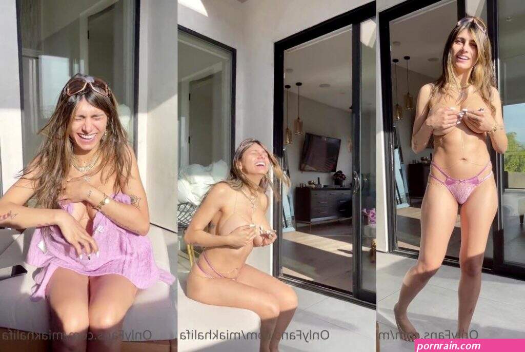 Mia Khalifa Topless Lingerie Tease Onlyfans Video Leaked