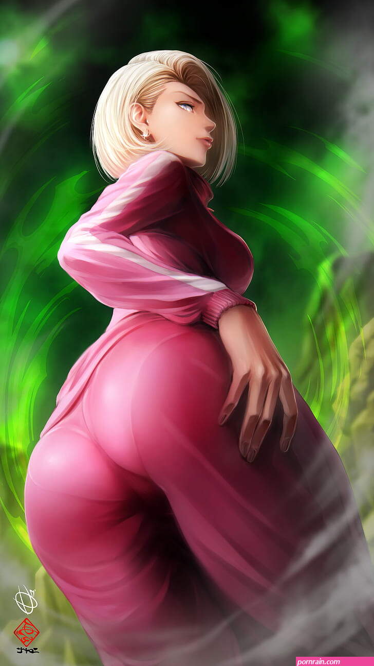 2732x768px | free download | HD wallpaper: Android 18, Dragon Ball Z, anime  girls, ass, blonde, pink clothing | Wallpaper Flare