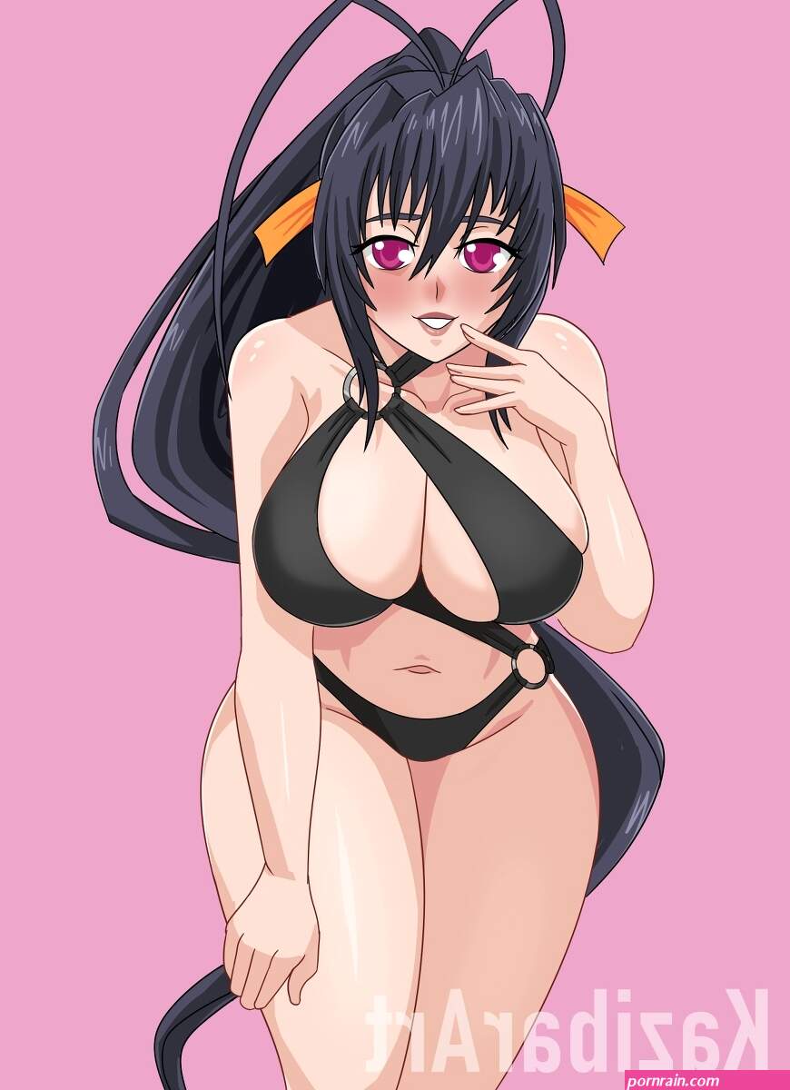 Akeno Himejima bikini + nude by KazibarArt on Newgrounds