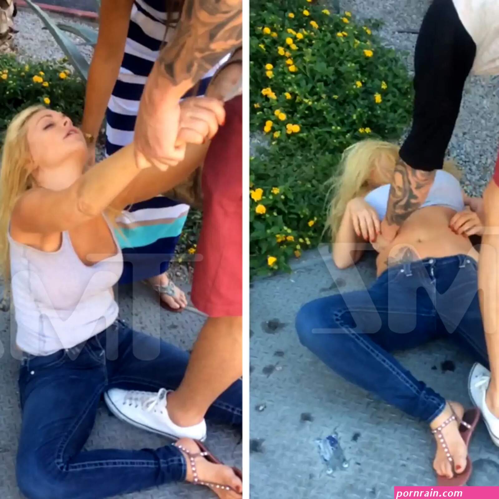Porn Star Jesse Jane -- Passed OUT COLD On the Vegas Strip! (VIDEO)