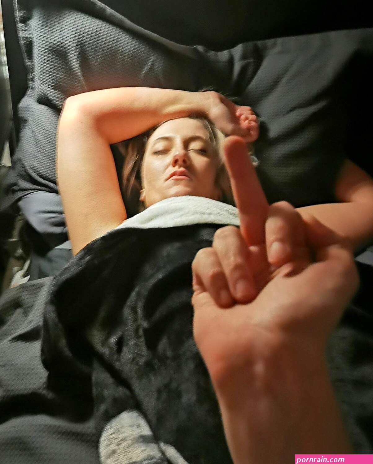 Passed out slut drank too much