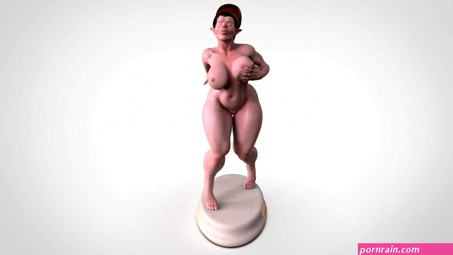 naked elf woman 3D in 3DExport