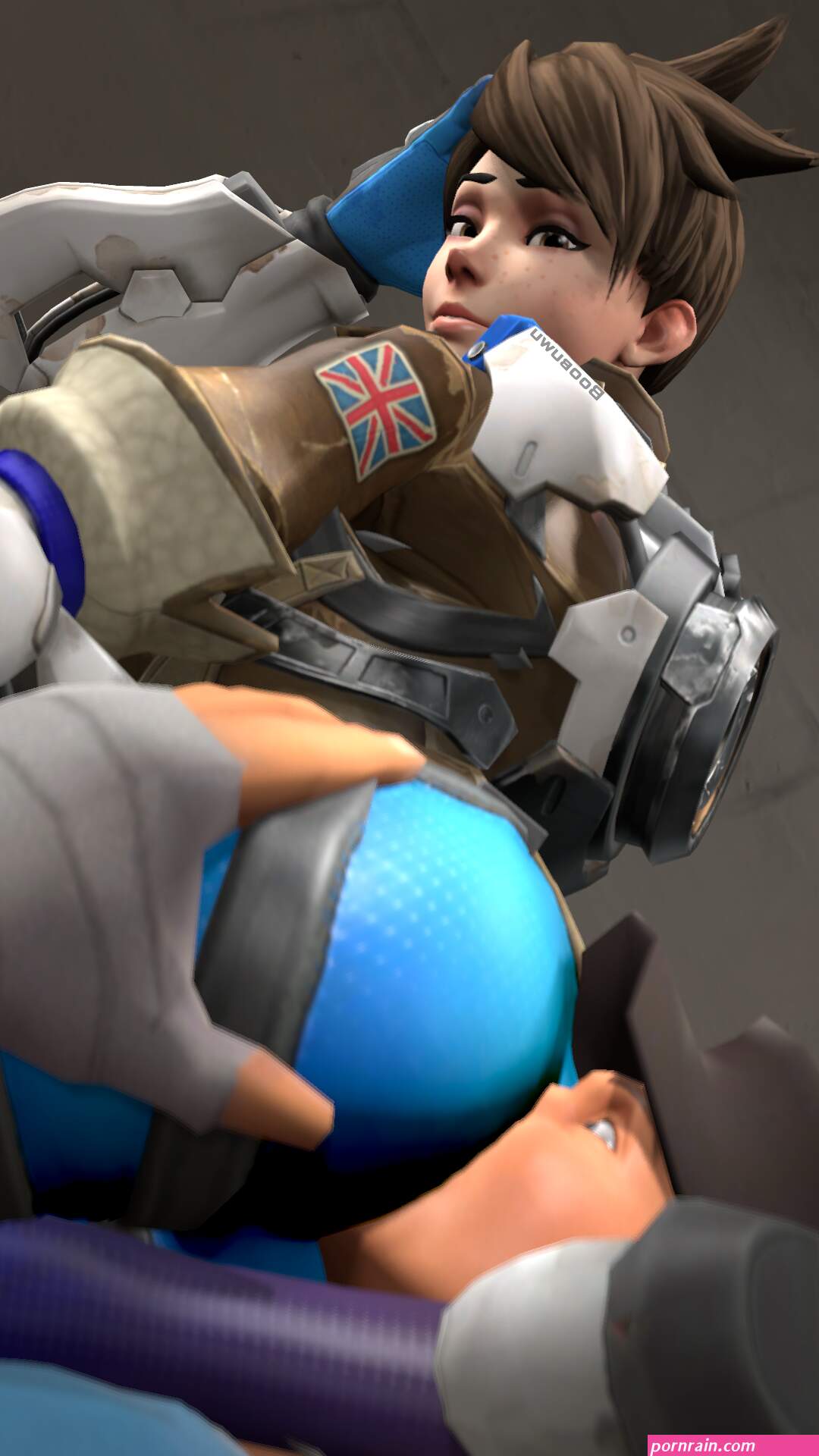BLU Tracer facesits BLU Scout by Boobuwu on DeviantArt