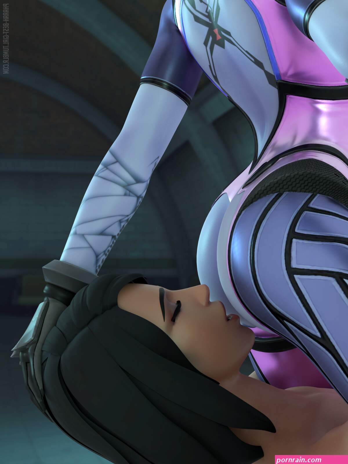 Pharah and Widowmaker Overlook Pharah Widowmaker pharah-best-girl