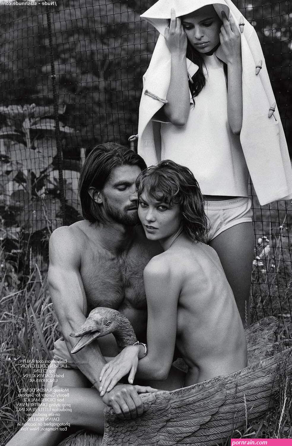 Emily Ratajkowski Karlie Kloss Topless In Fashion Book