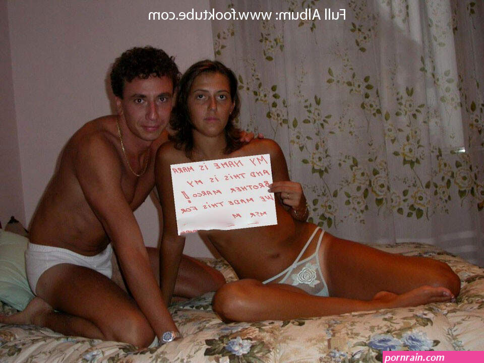 Italian real bro sis incest couple