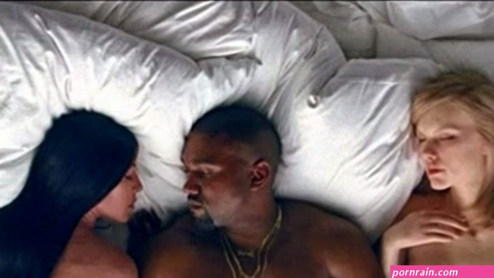 Kanye West premieres Famous music video with naked celebrity look-alikes