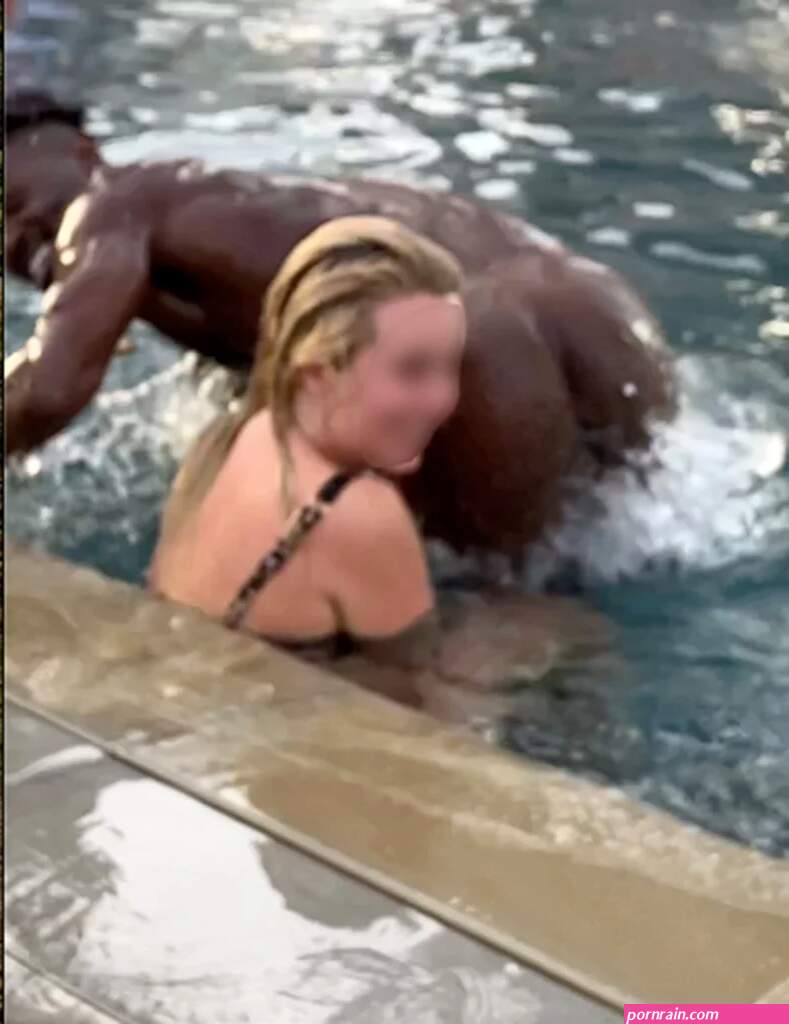 Antonio Brown exposes his penis dick ass and butt to other guests at a swimming pool