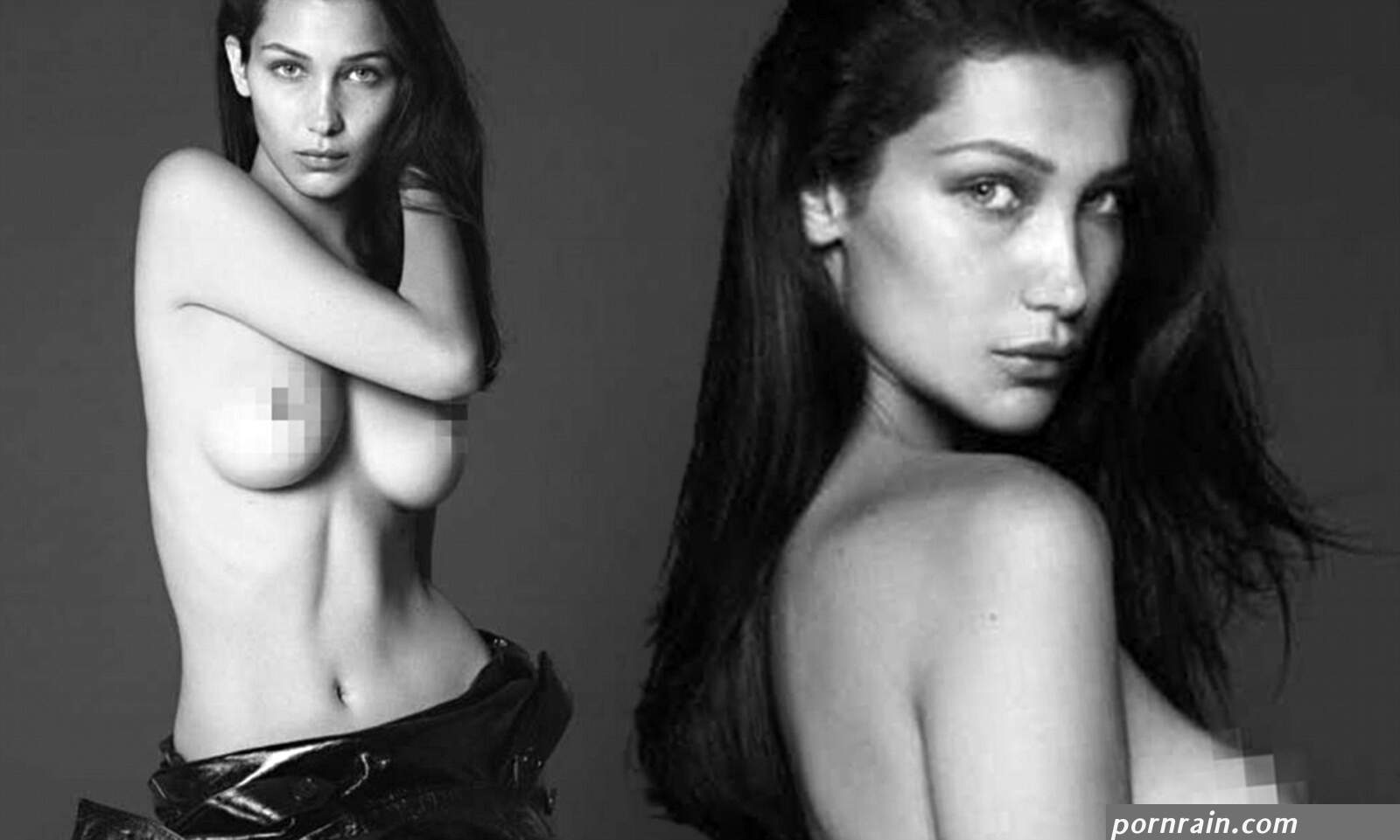 Bella Hadid follows in older sister Gigis footsteps as she poses nude for Vogue Paris