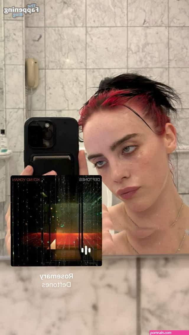 Billie Eilish Takes Selfies in the Shower