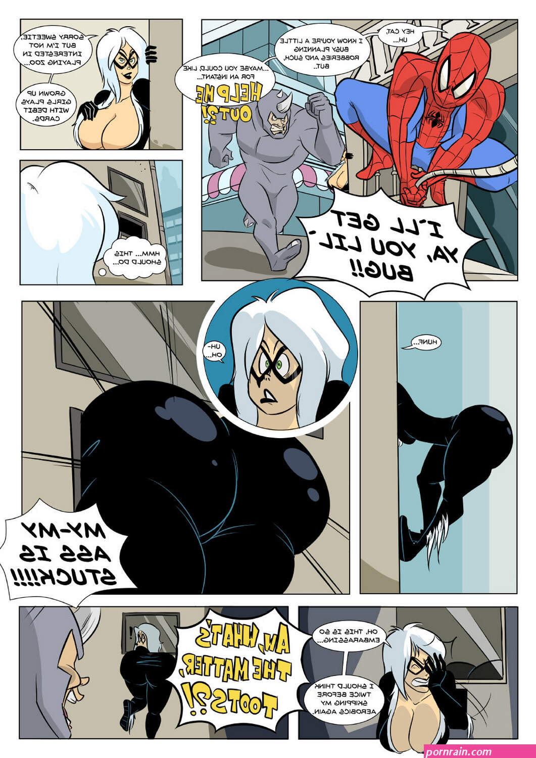 Spider-Man And Black Cat Porn Comic on