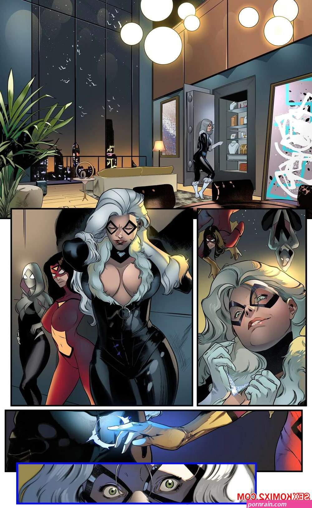 Porn comic The Cat and the Spiders. Chapter 1. SpiderMan. XGeek. Sex comic babes with big