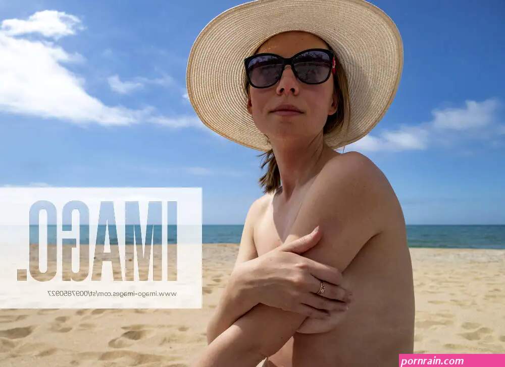 Young girl on nude beach in Spain Arenys de Mar CT Spain model released Symbolfoto