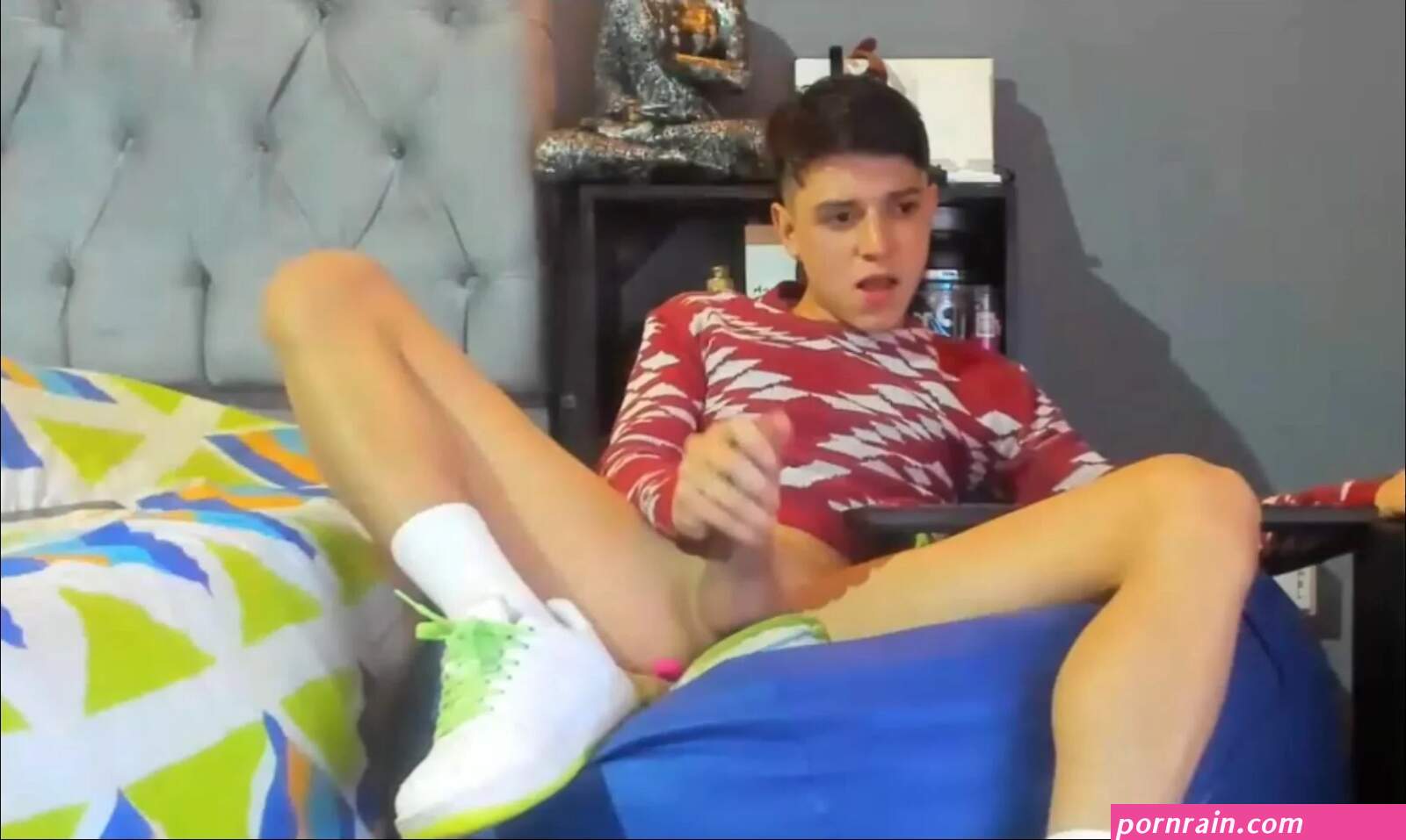 Latino twink with socks