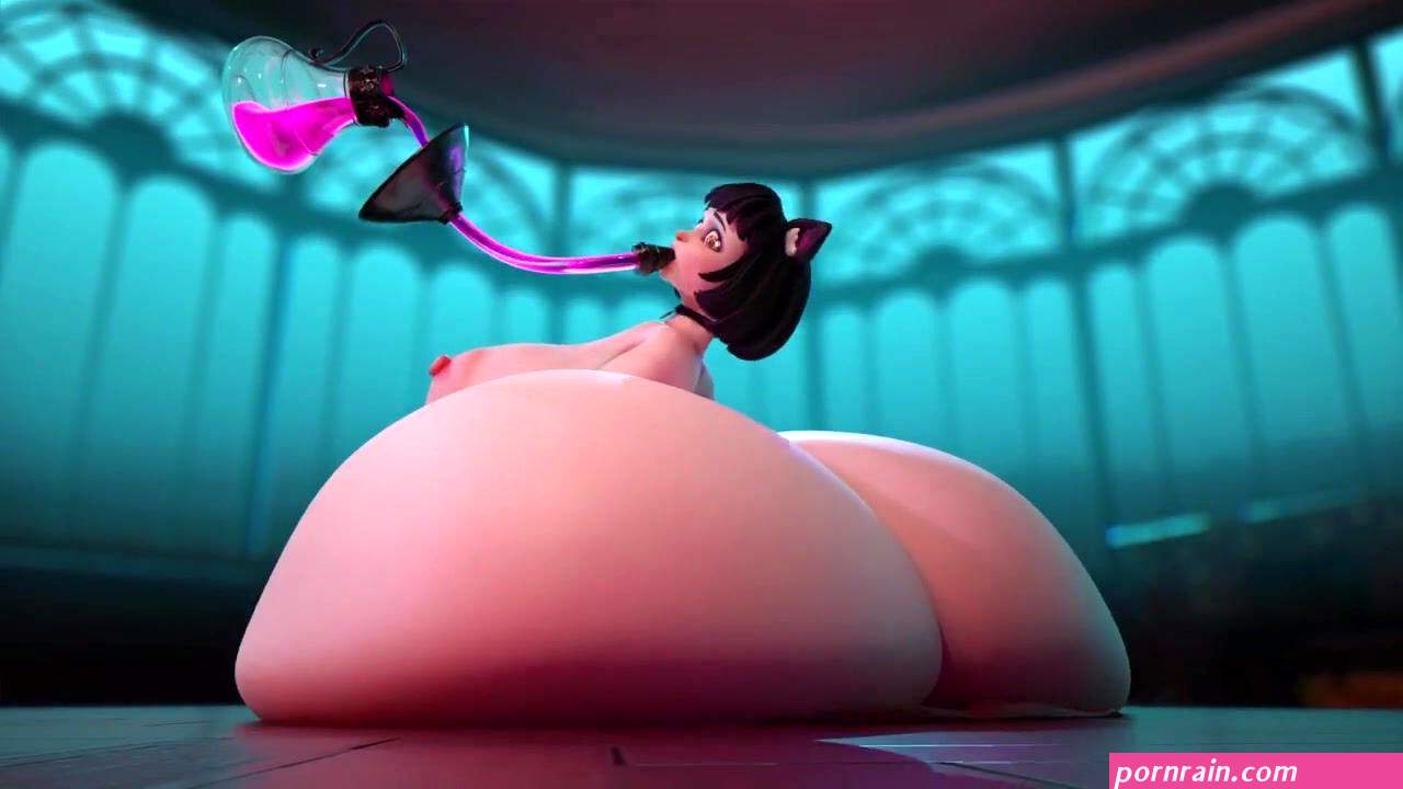 Sweet Tooth- Massive Weight Gain Breast Belly and Butt Expansion Animation