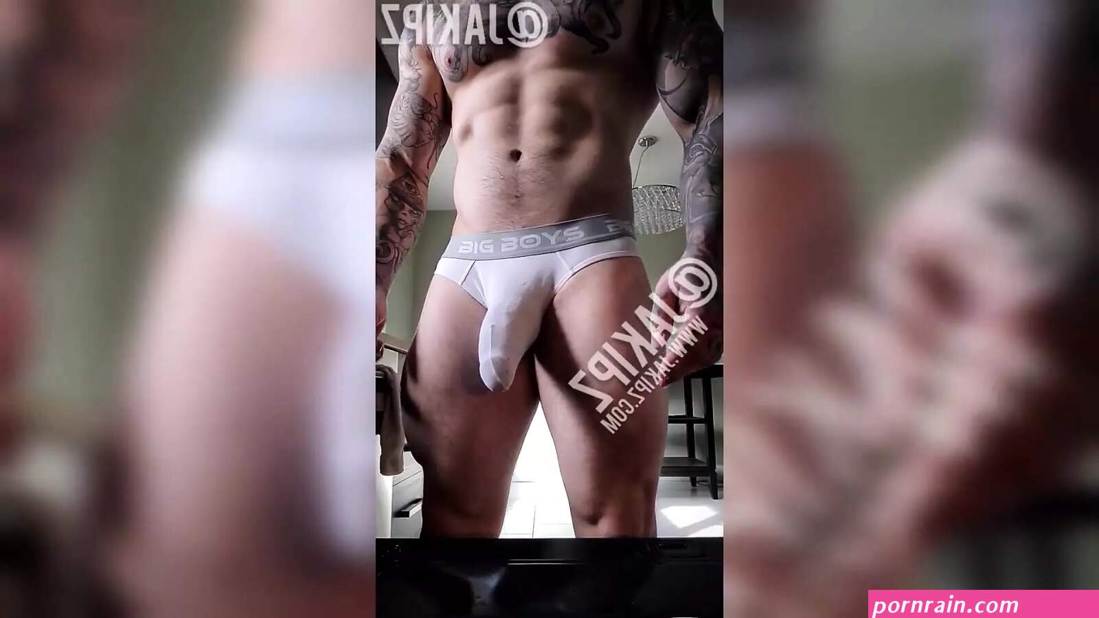 Jakipz Playing With His Huge Cock In The Kitchen