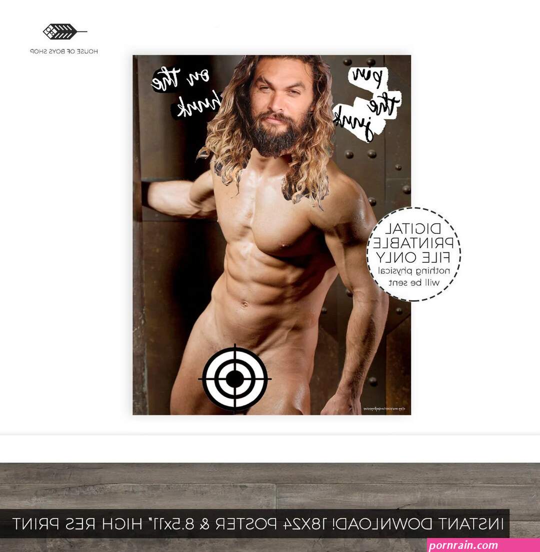 Pin the Junk on the Hunk Jason Momoa Pin the Tail Game