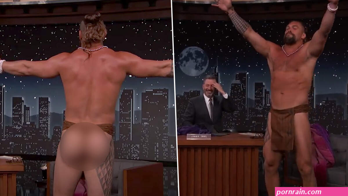 Jason Momoa Strips Down to Only His Malo and Flaunts His Butt Cheeks on Jimmy Kimmel Live Watch Video