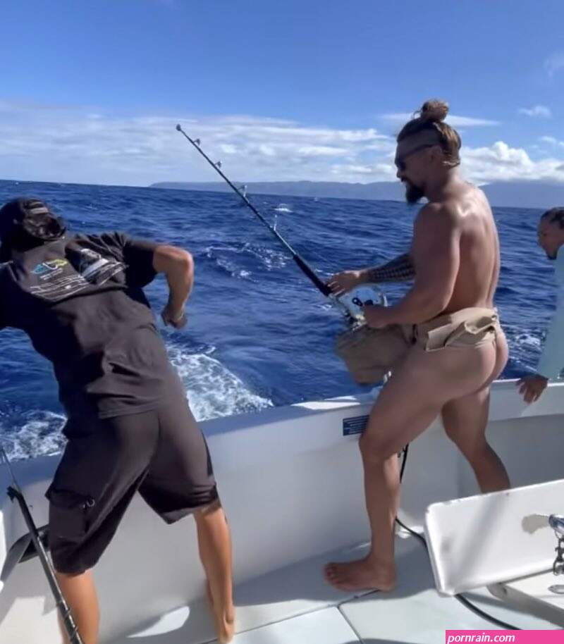 Jason Momoa Flashes Ass During Fishing Trip
