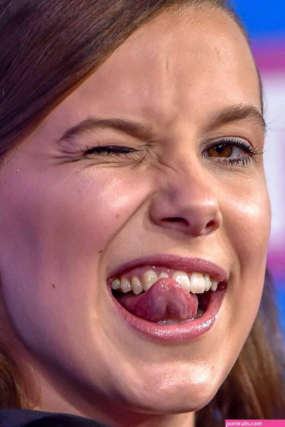 Millie bobby brown cum tribute