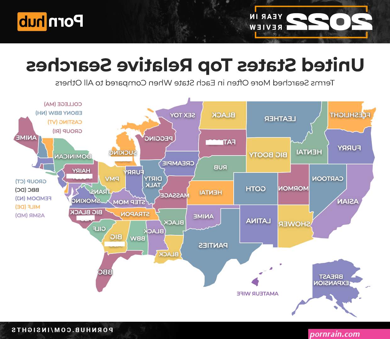 Pornhub reveals most popular 2022 searches