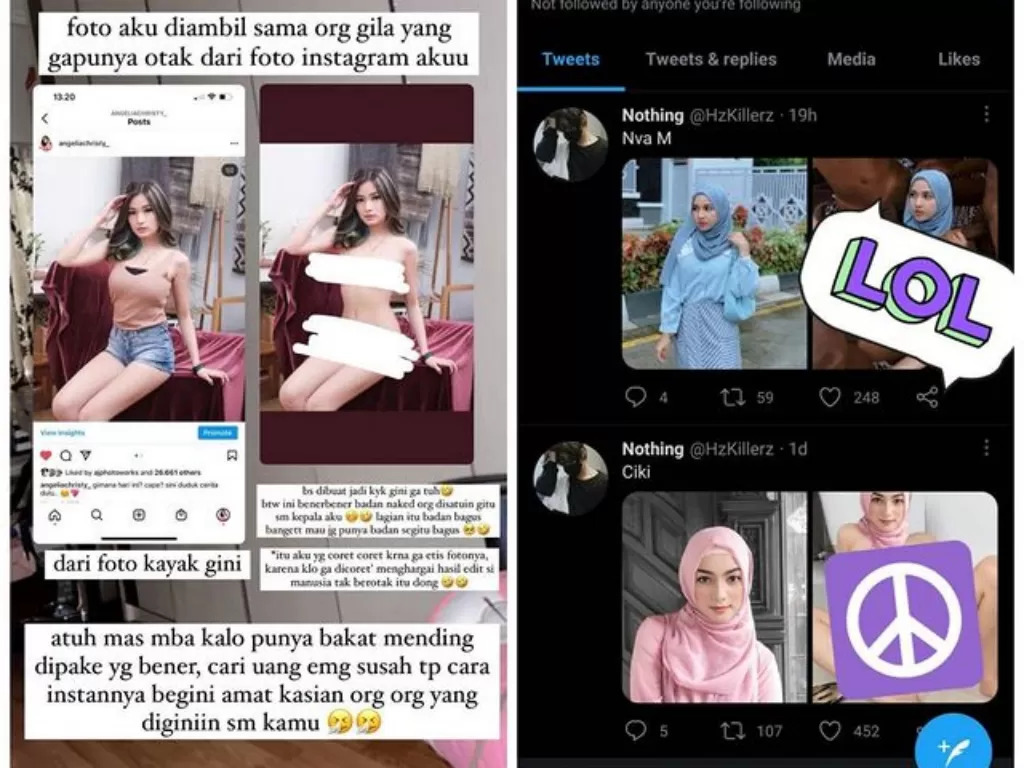 Heboh Akun Twitter Pengedit Orang Jadi Bugil Wajah Artis Juga Ada!
