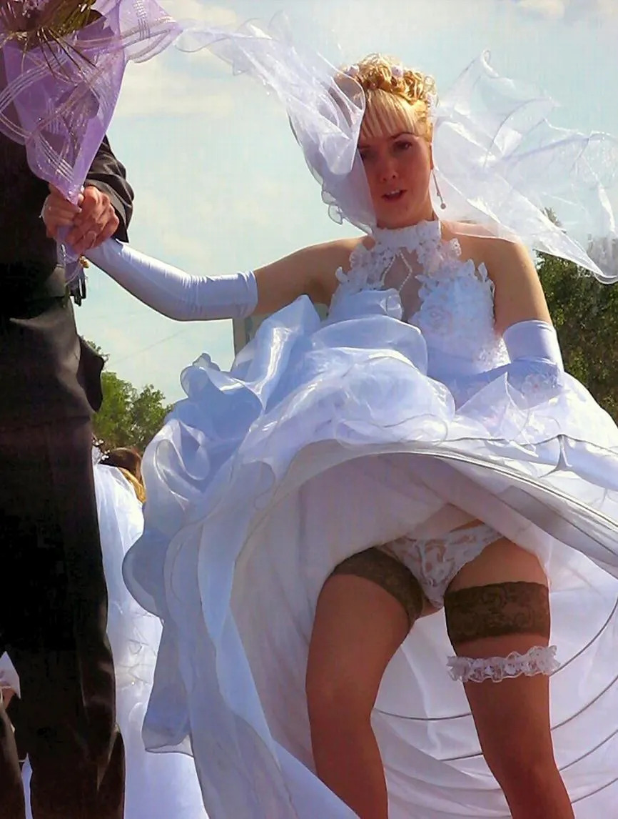 Wedding Upskirt Brides Panties