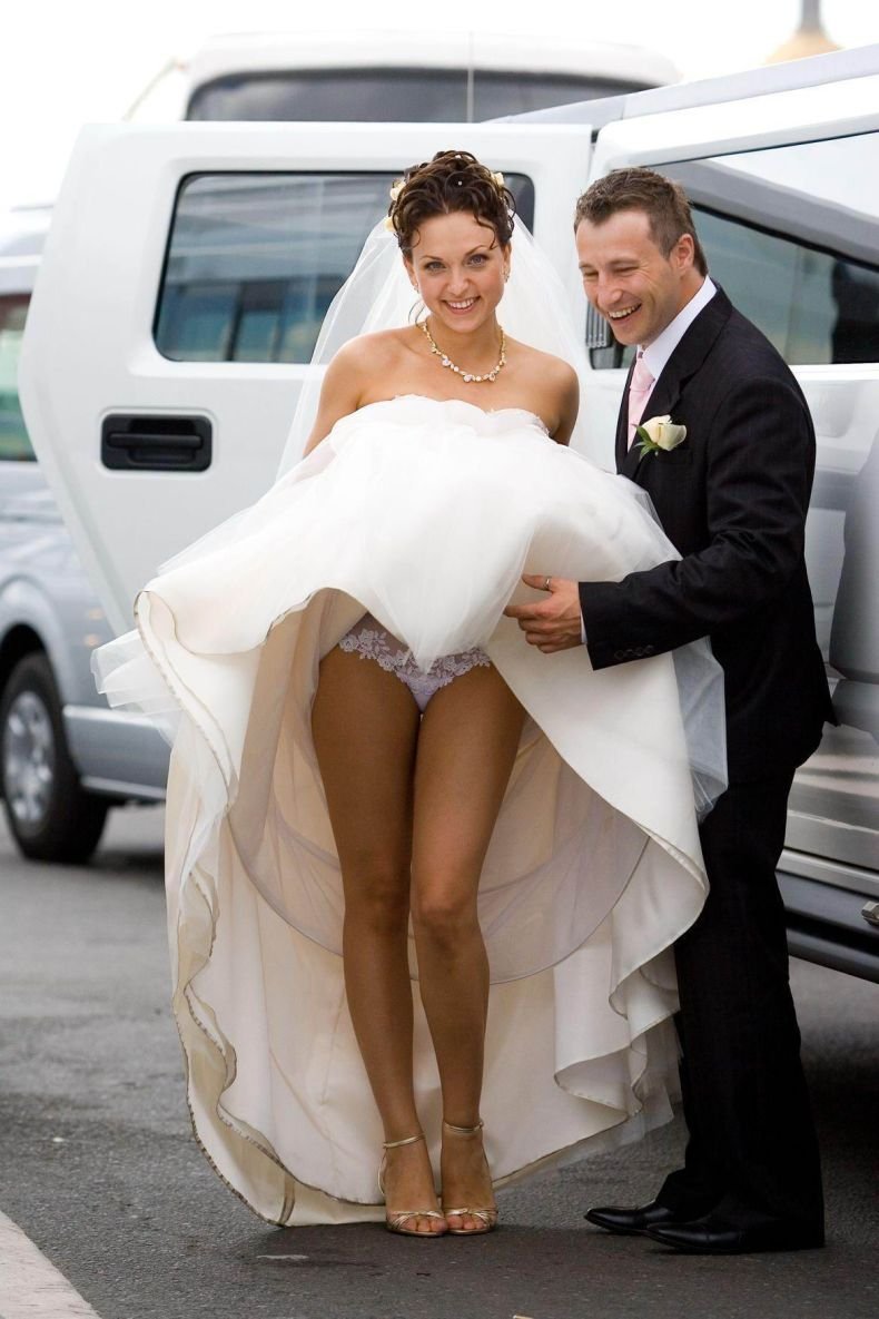 Bride Upskirt No Panties