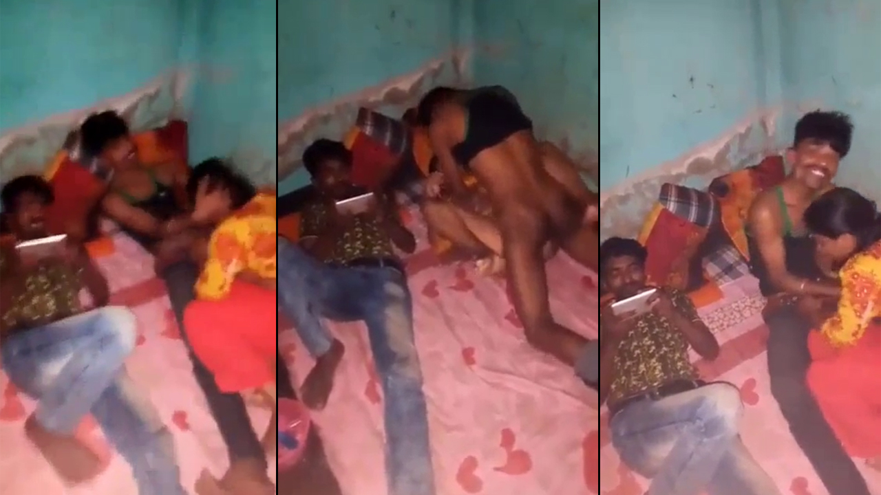 Scandal Desi MMS! Two dude fuck Bangladeshi gf group sex leaked online