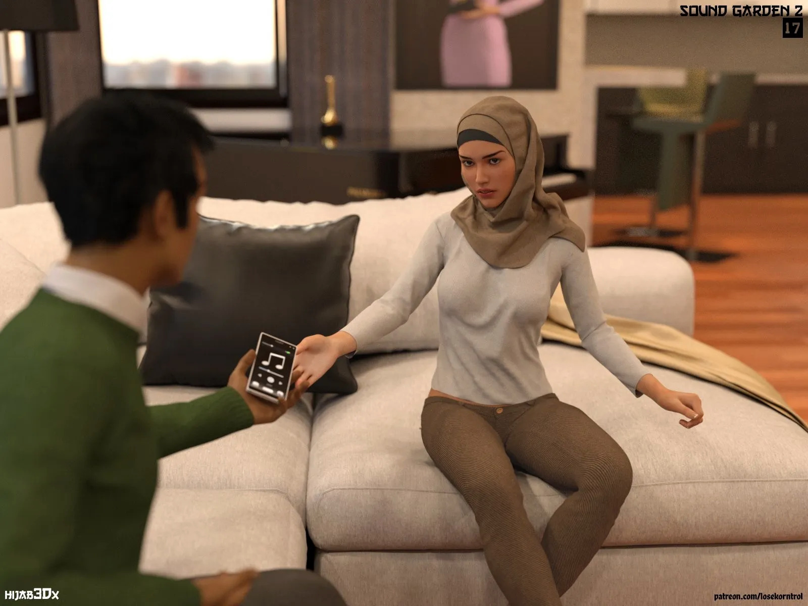 Komik Hijab 3DX Sound Garden 3D