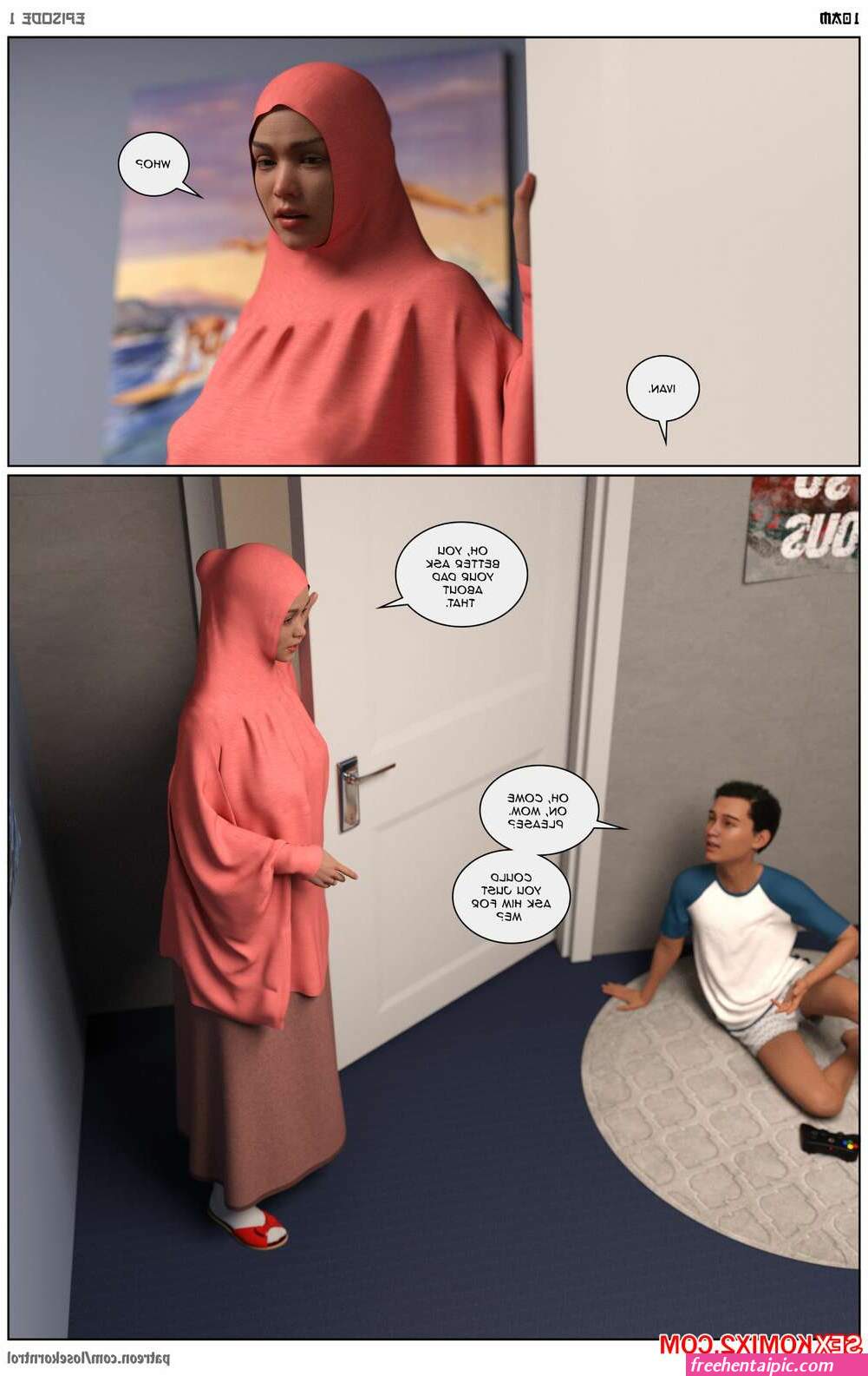 hijab 3dx cartoon