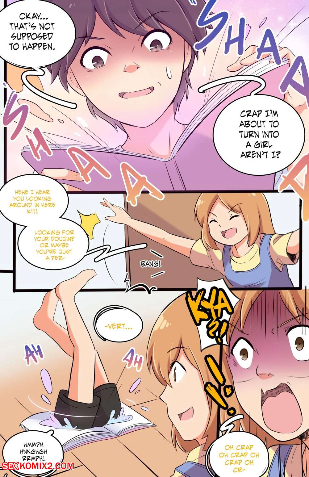 Porn comic My Little Sister Amy 9. MeowWithMe Sex comic young beauty blonde