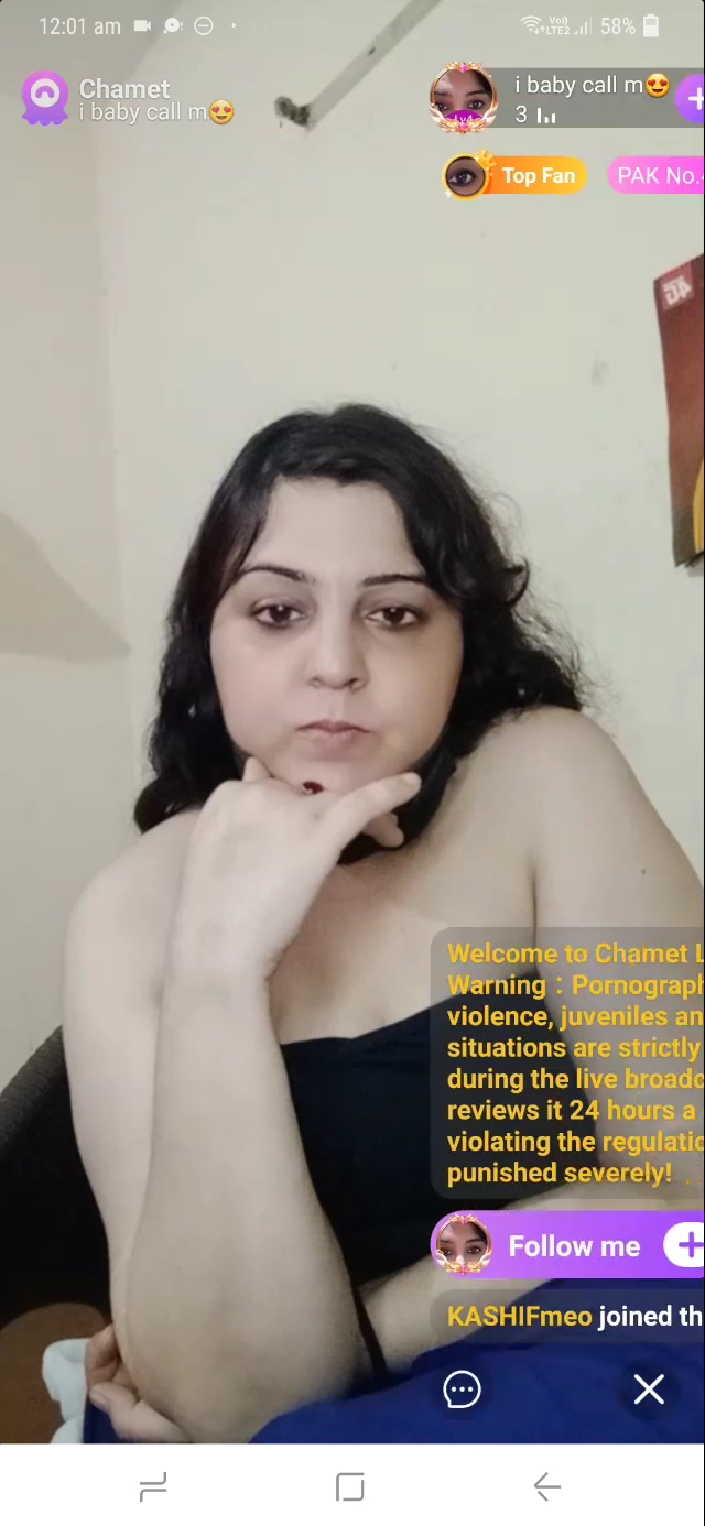 Paki milf showing boobs pussy and ass on chamet live with face