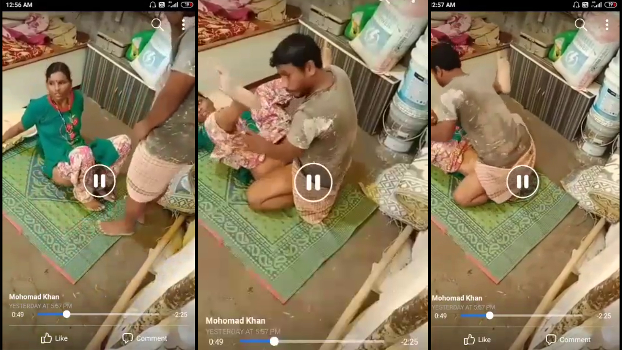 Desi MMS XXX Leaked! Caught on cam cheating wife gets hard sex from neighbor