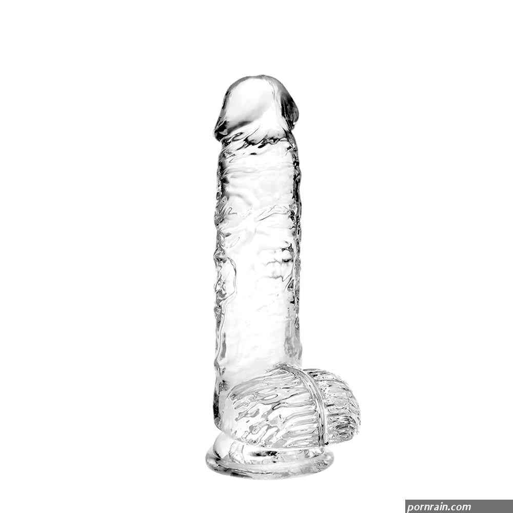: Small Realistic Clear 6 inch Cute DildoAdult Sex Toy with Suction Cup Dildo Suitable for Beginner WomenMenGay with Thin and Slim Poke can be Use for G-spot and Anal : Health