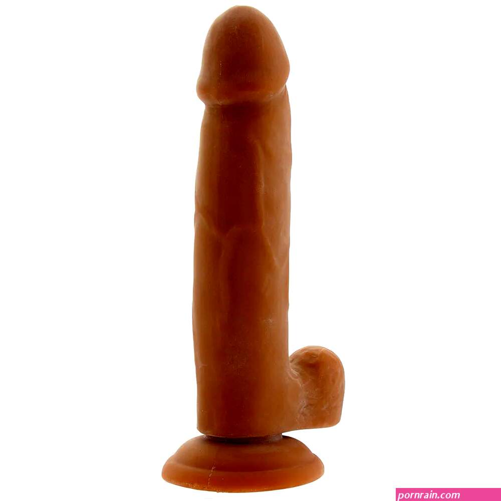 Size Queen 6 Inch Dildo in Brown