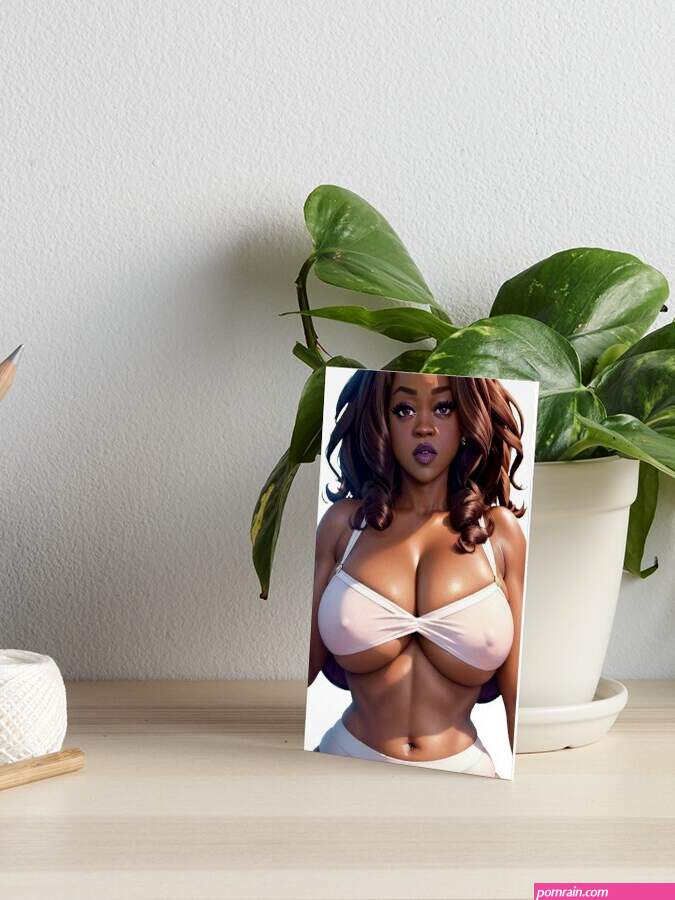 Ebony BBW Big Tits Art Board Print for Sale by Pannyyy