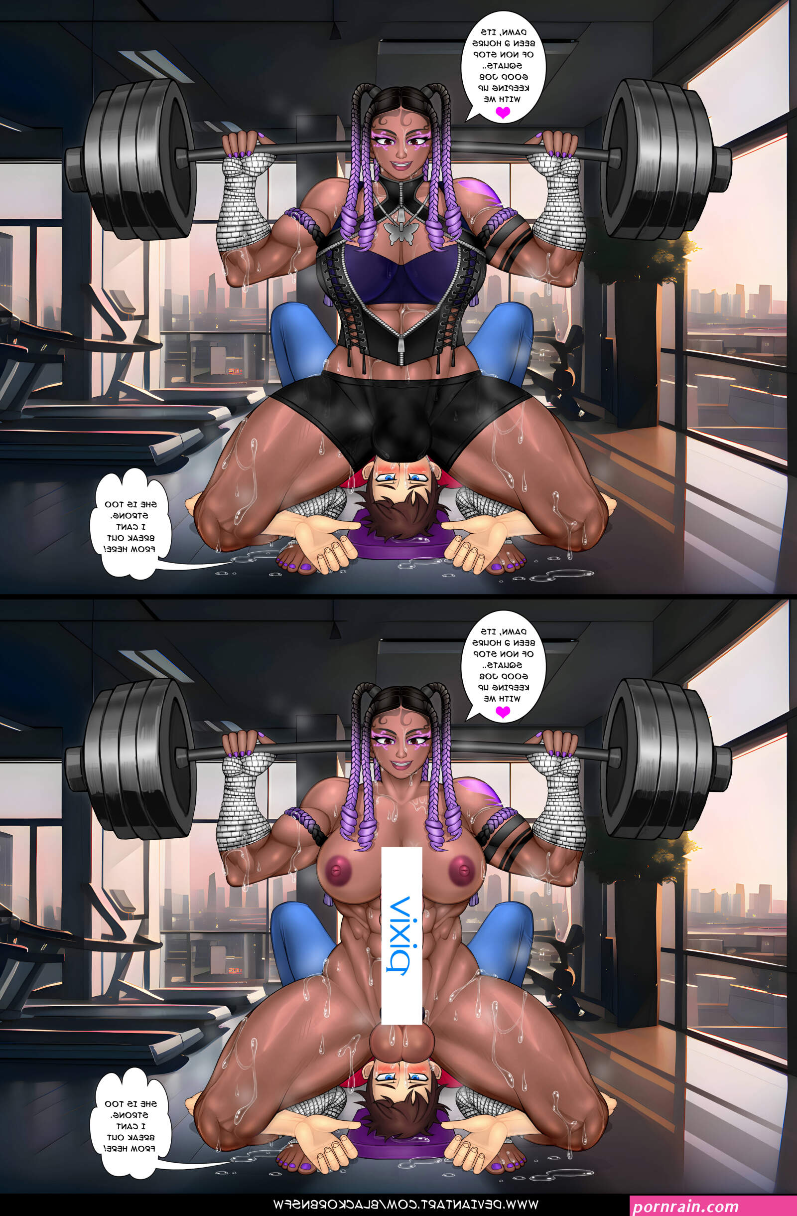 Zuri from Fortnite Futa version
