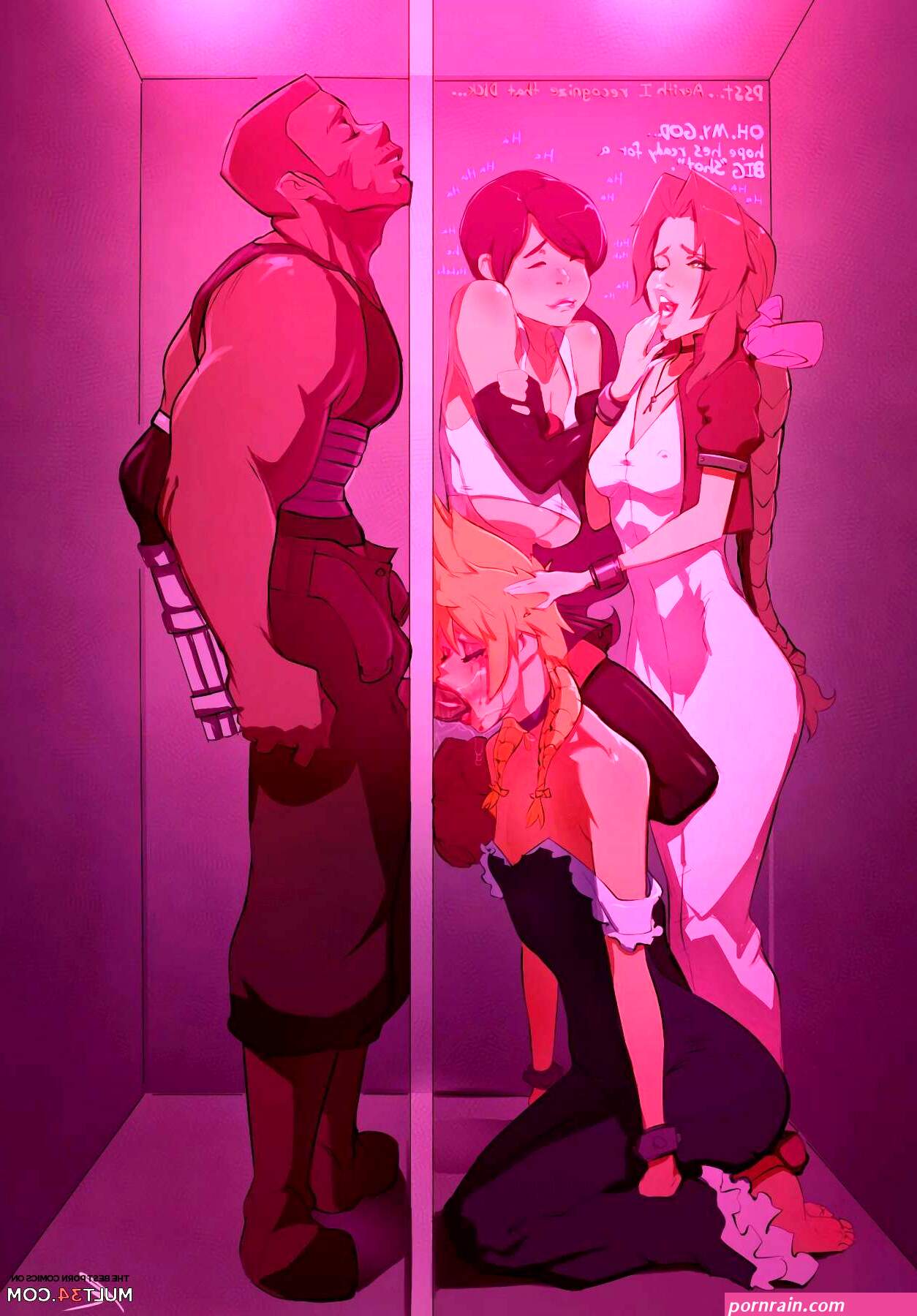 Cloud at the glory hole porn comic