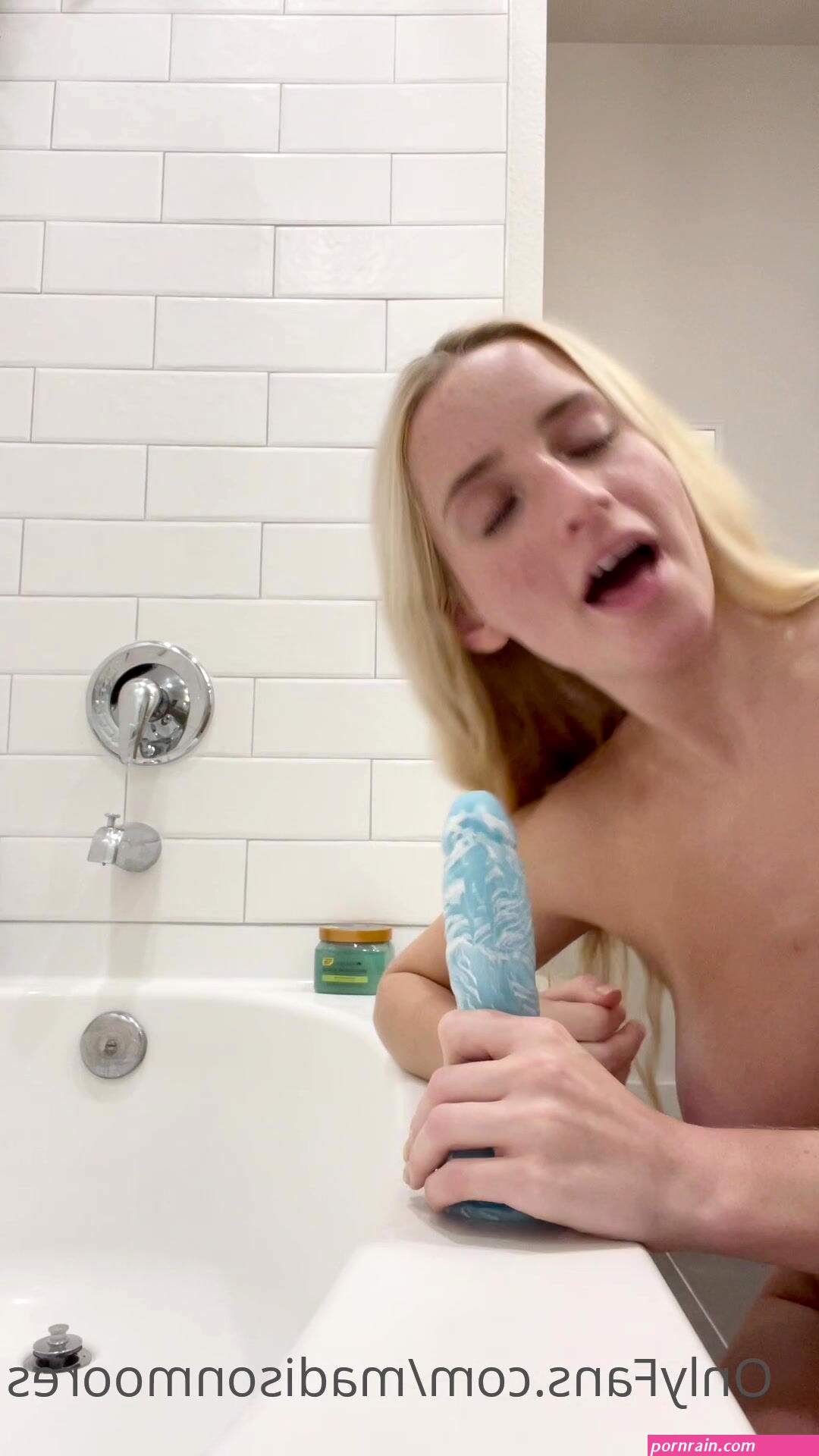Madisonmoores Sucking Her Favourite Dildo And Rides It In Tight Pussy Onlyfans Video