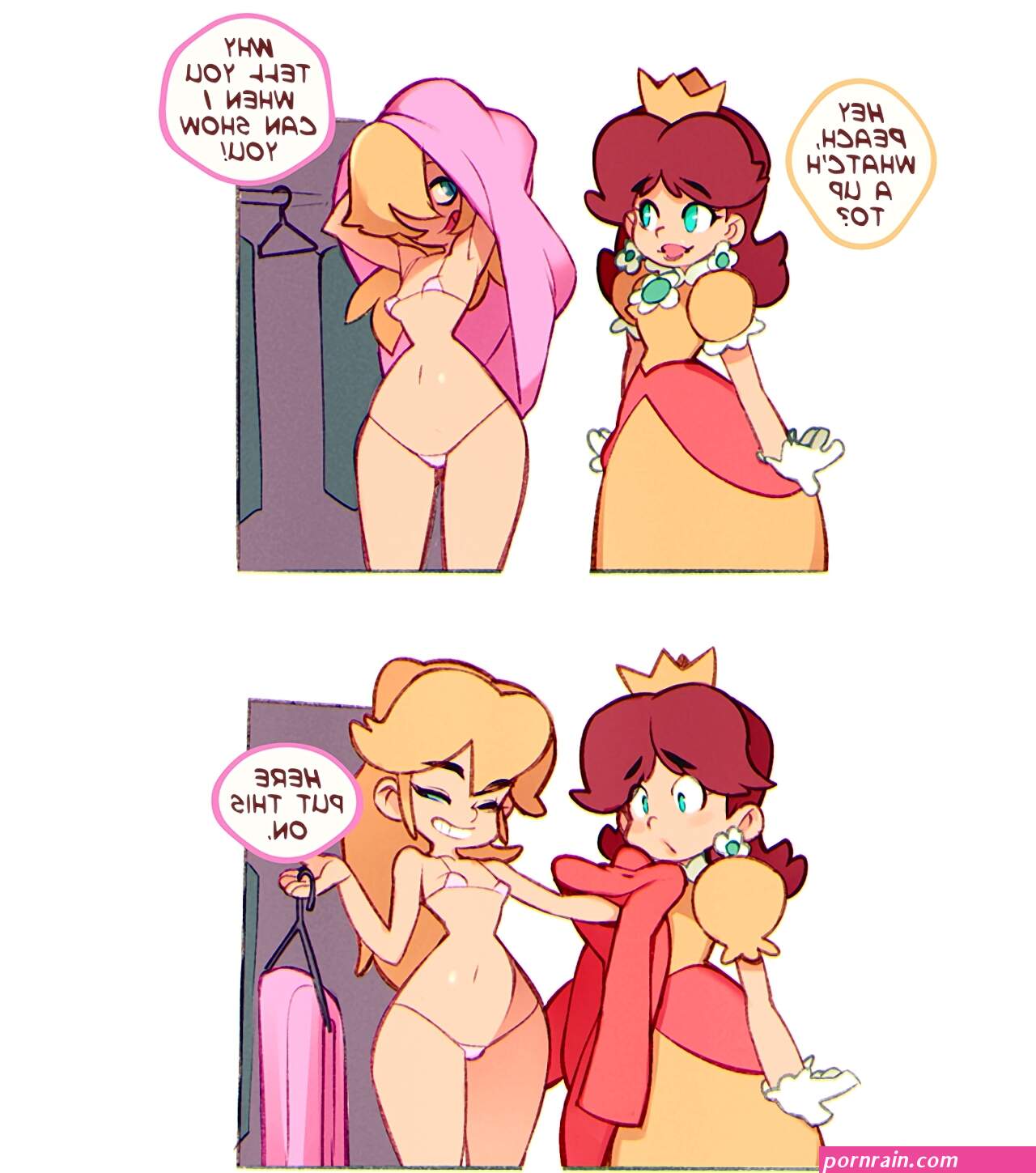 Mario Bros. Princess Peach And Daisy Hentai Comic: DAPE By Rule 34 Artist Doxy