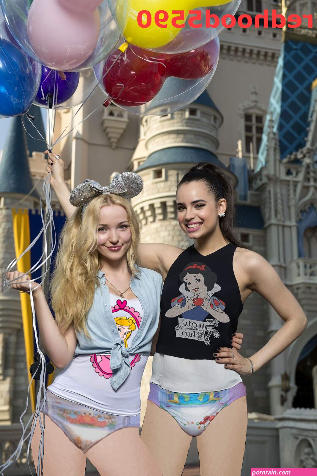 Diapered Sofia Carson and Dove Cameron by redhood5590 on DeviantArt