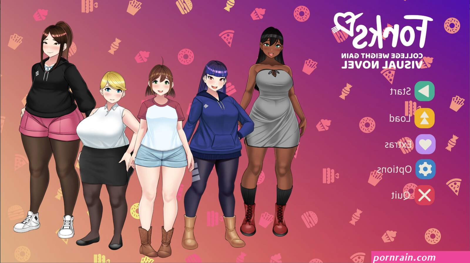 Forks: A Weight Gain Visual Novel RenPy Porn Sex Game v.Big Cake Download for Windows MacOS Linux