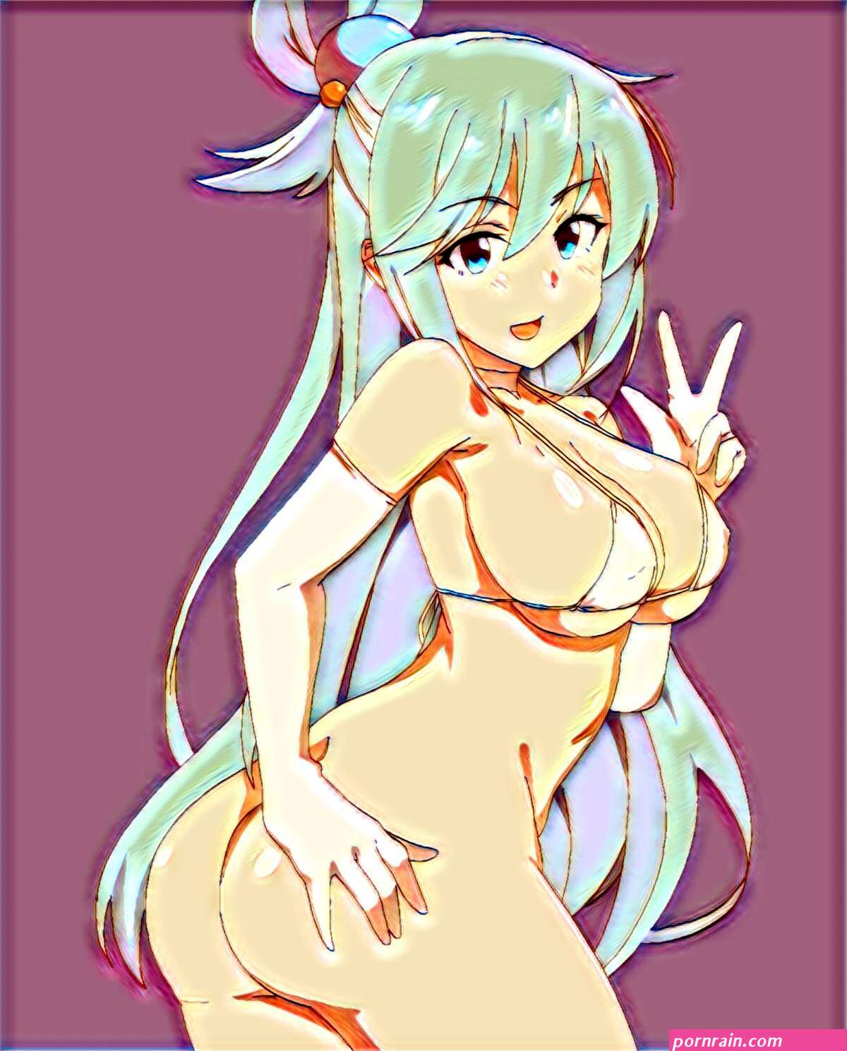 Aqua Butt Naked by SamTheManAbbott on DeviantArt