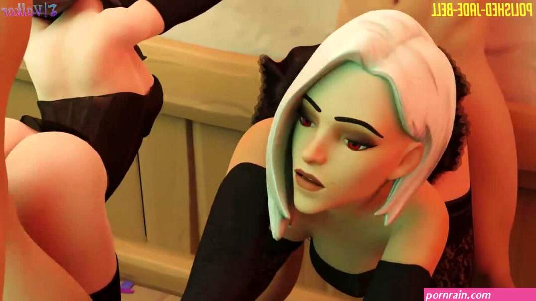 OW D.Va And Ashe Double Date Fuck