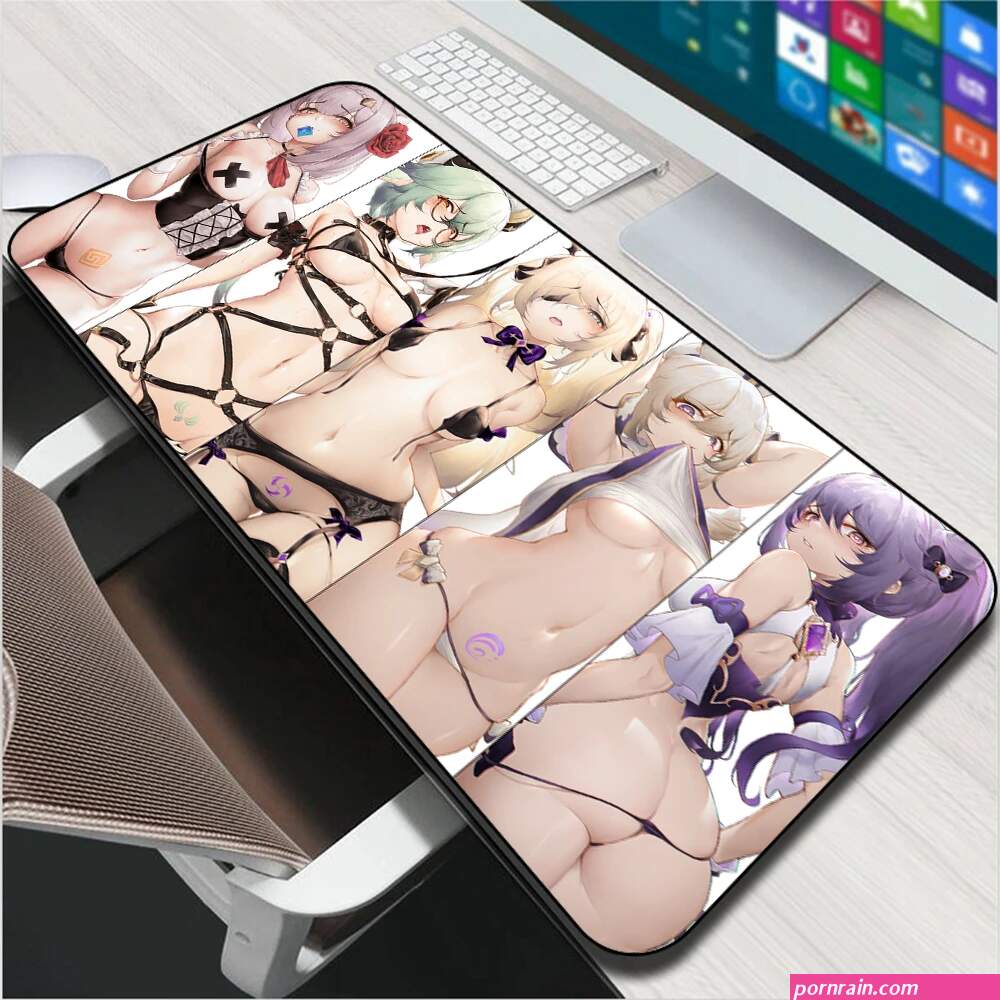 Sexy Anime Girl MousePad Laptop Gaming Accessories KeyboardPad Rubber Products Bikini Big Butt Big Breast Lock Side Desk Pad Xxl