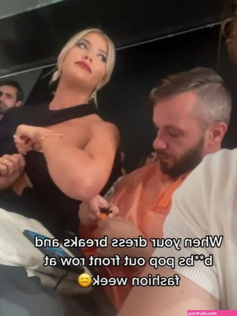Anna McEvoys boobs pop out of daring dress at Melbourne Fashion Week