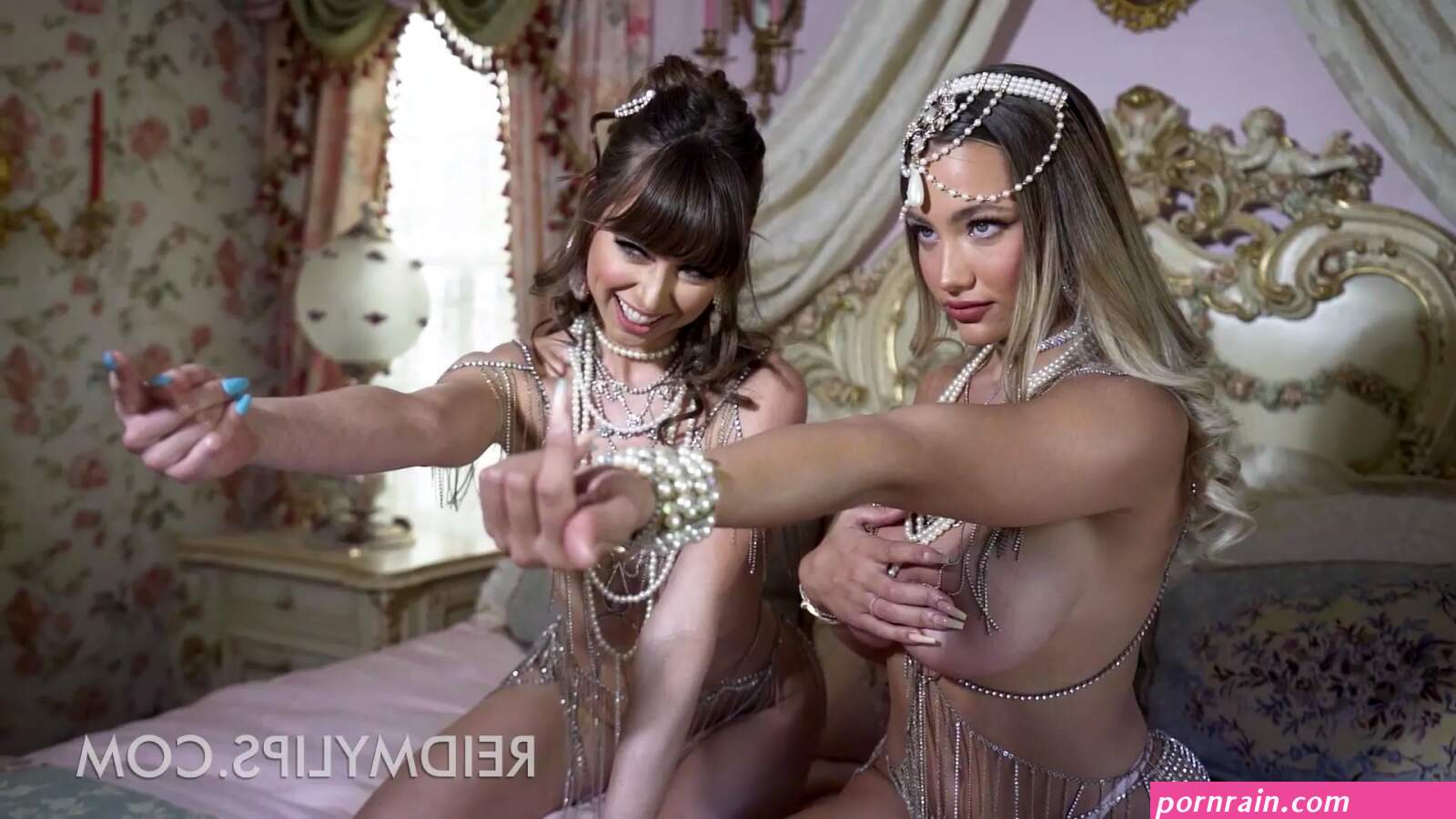 Super Hot Riley Reid and Celina Smith Nude Lesbian Photoshoot Video